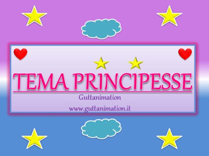 Pacchetto Animazione TEMA PRINCIPESSE