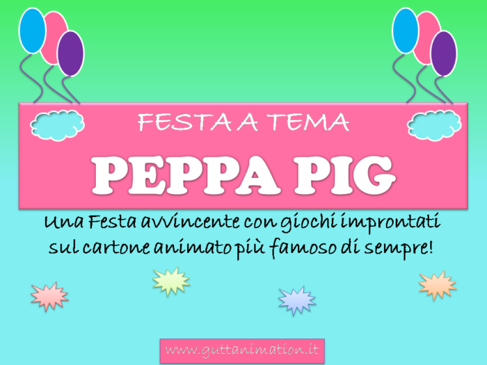 Pacchetto Animazione TEMA PEPPA PIG